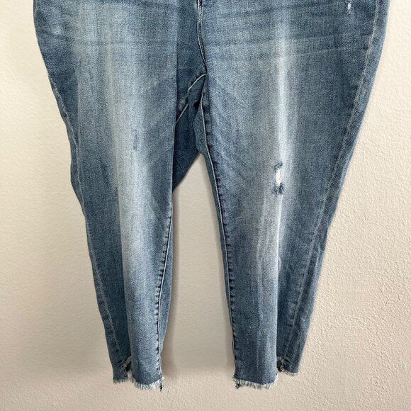 Kut Reese Ankle Straight Leg Medium Wash Blue Denim Jeans 22W - Picture 4 of 14